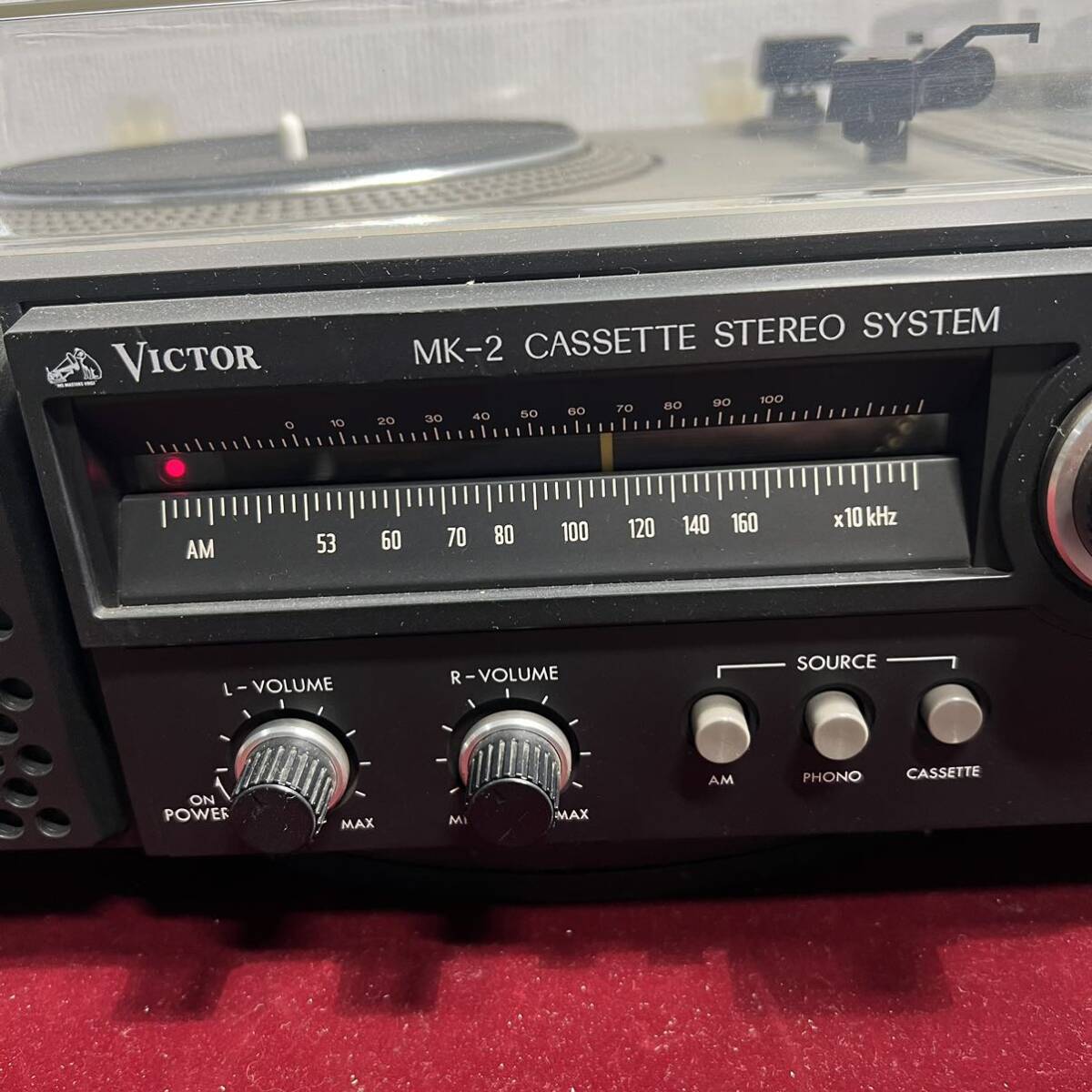 f290 ◇Victor MK-2 カセロボ CASSETTE STEREO SYSTEM レコードプレーヤー AMラジオ の画像2