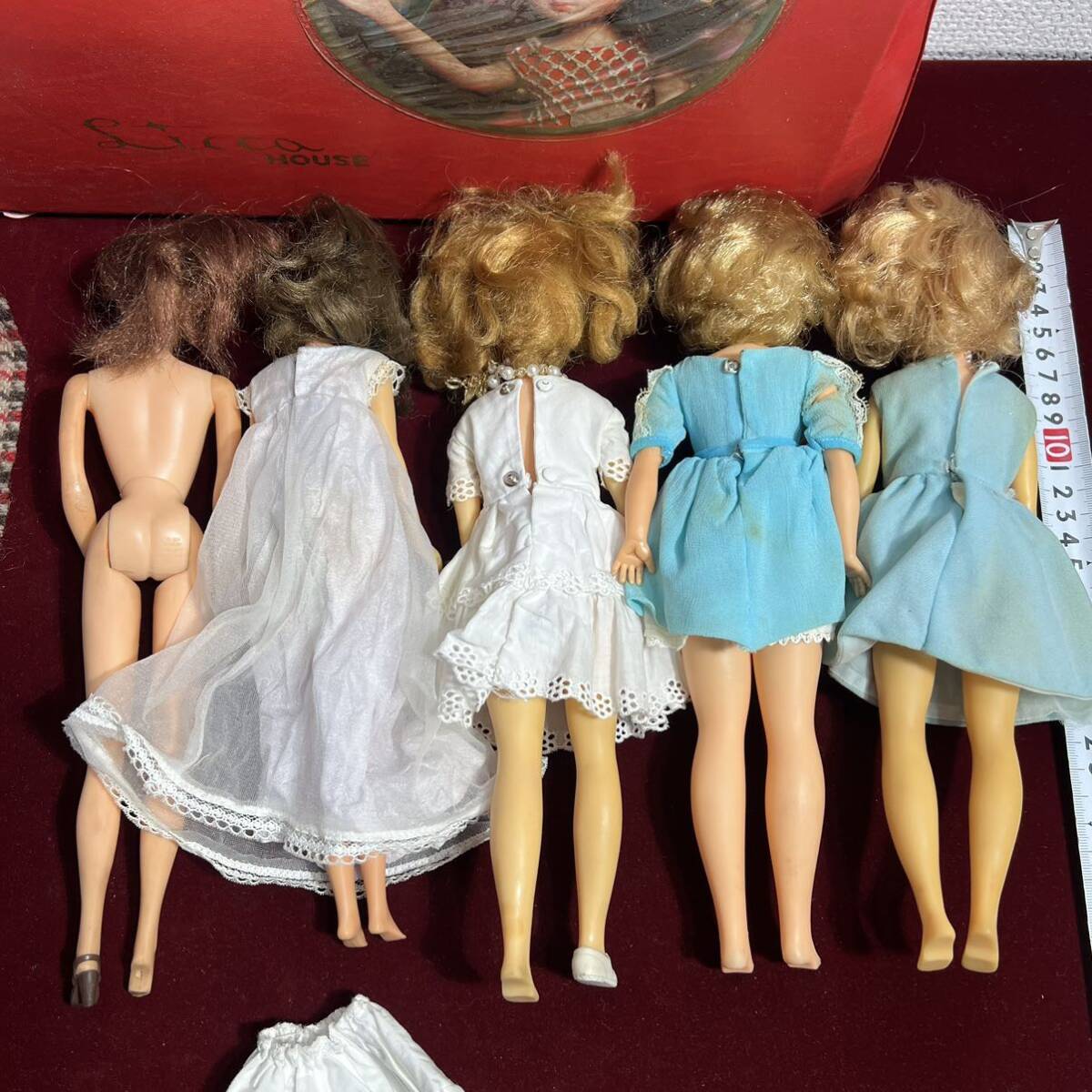 棚206 リカちゃん人形 ちびっこチーちゃん bs-12リカちゃんハウス TAKARA タカラ 着せ替え人形 レトロ 昭和 1965 亀マックの画像7