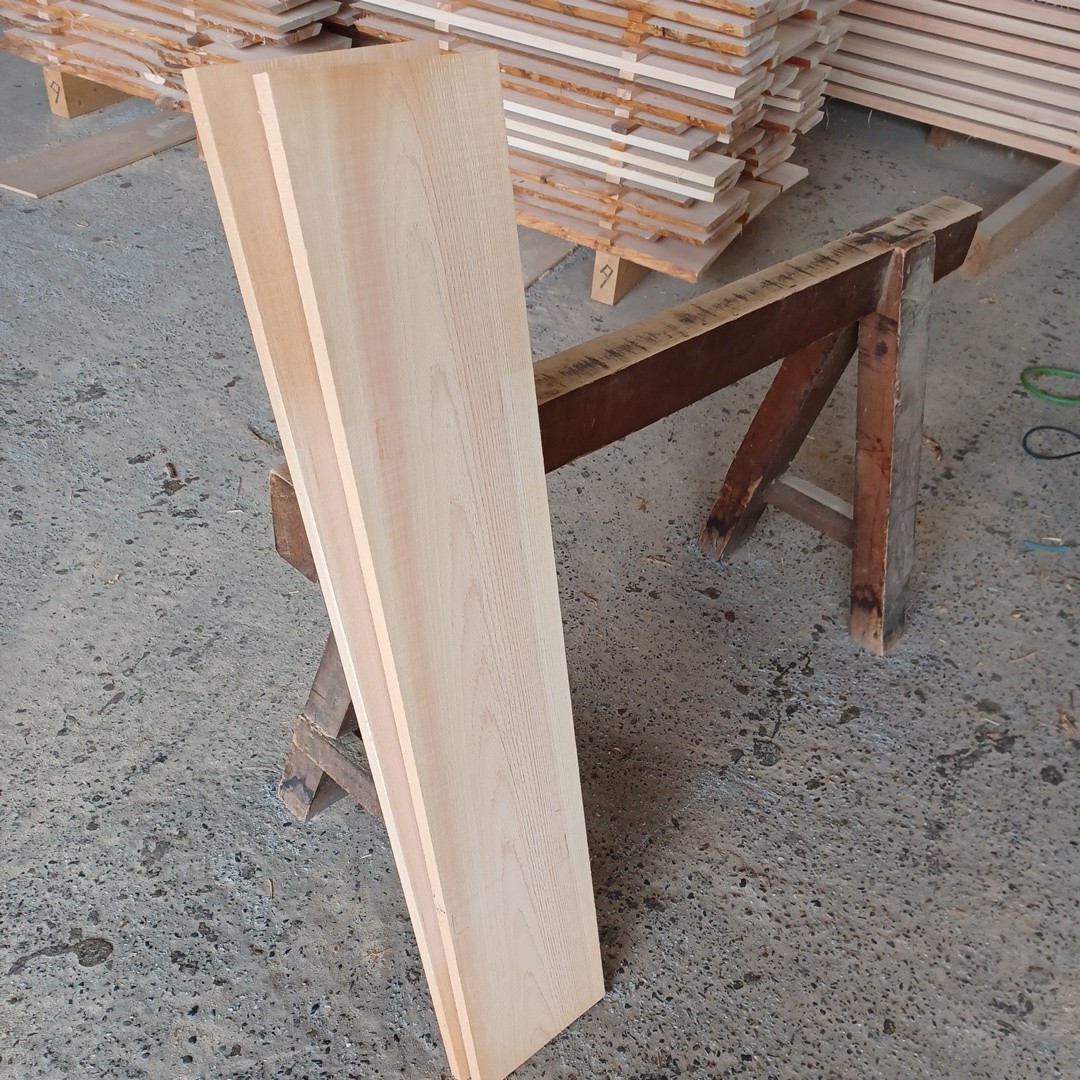 B-1545 【101×20.2/20×2cm】国産ひのき　板　2枚セット　テーブル　棚板　看板　一枚板　無垢材　桧　檜　DIY