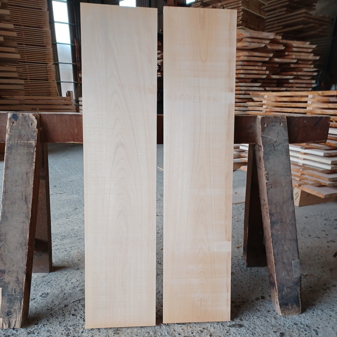 B-1547 【100.5×23×2cm】国産ひのき　板　2枚セット　テーブル　棚板　看板　一枚板　無垢材　桧　檜　DIY