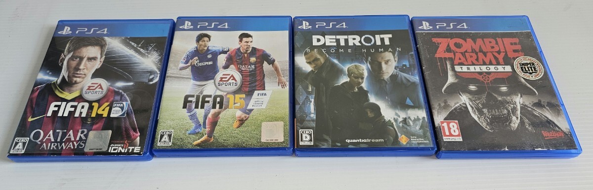 ★PS4★ソフト★FIFA14・15、DETROIIT、ZOMBIE ARMY海外版★まとめて★ジャンク？_画像1