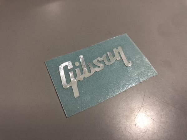 Gibson MOPロゴ （ヒスコレシェイプ）補修・リペア用 白 #DECAL-GIBPL-LOGOHの画像2