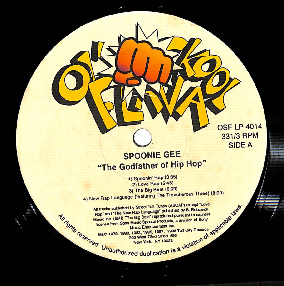 e2165/LP/米/Spoonie Gee/Godfather Of Hip Hopの画像3