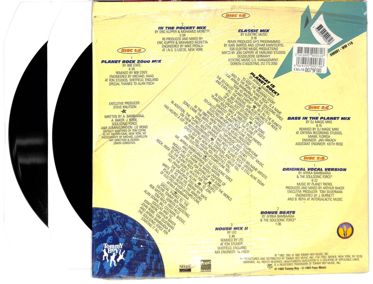 e2173/2LP/米/Afrika Bambaataa & The Soulsonic Force/Don't Stop... Planet Rock (The Remix EP)_画像2