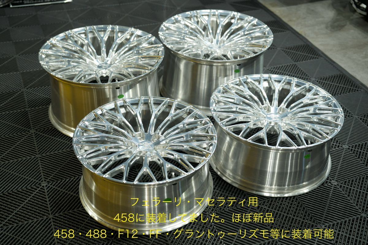 T&T FORGED 鍛造ホイール ほぼ新品 F21 R22インチ フェラーリ マセラティ 用 458 488 F12 FF グラントゥーリズモ カルフォルニア 装着可_画像1