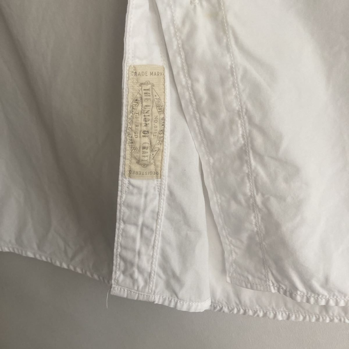 PHIGVEL 日本製 フィグベル ベーシック 半袖 シャツ レギュラーカラー ワーク 白 ホワイト 無地 size 1の画像8