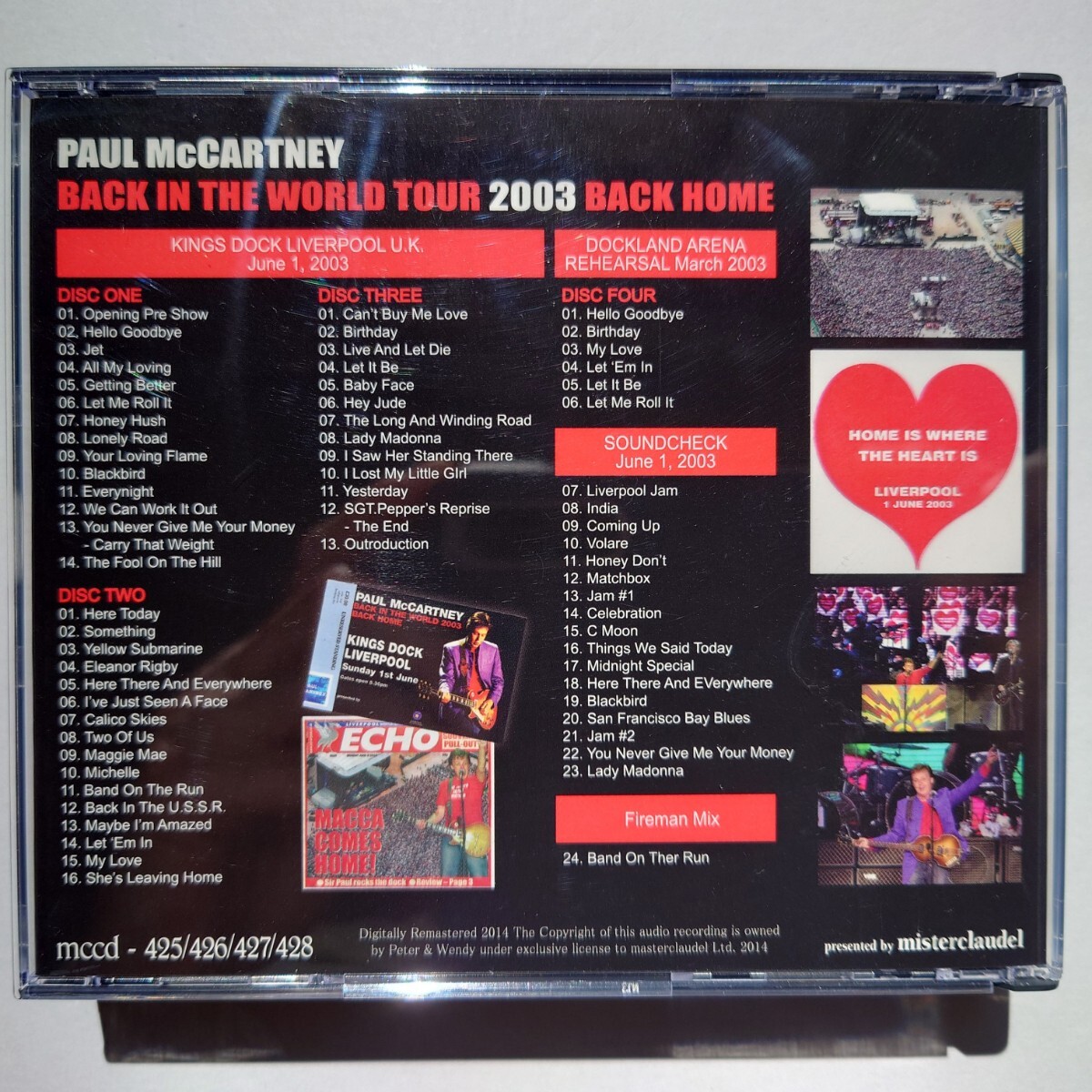 2003 KINGS DOCK LIVERPOOL 「オーディエンス・プレス4CD」ポールマッカートニー_画像5