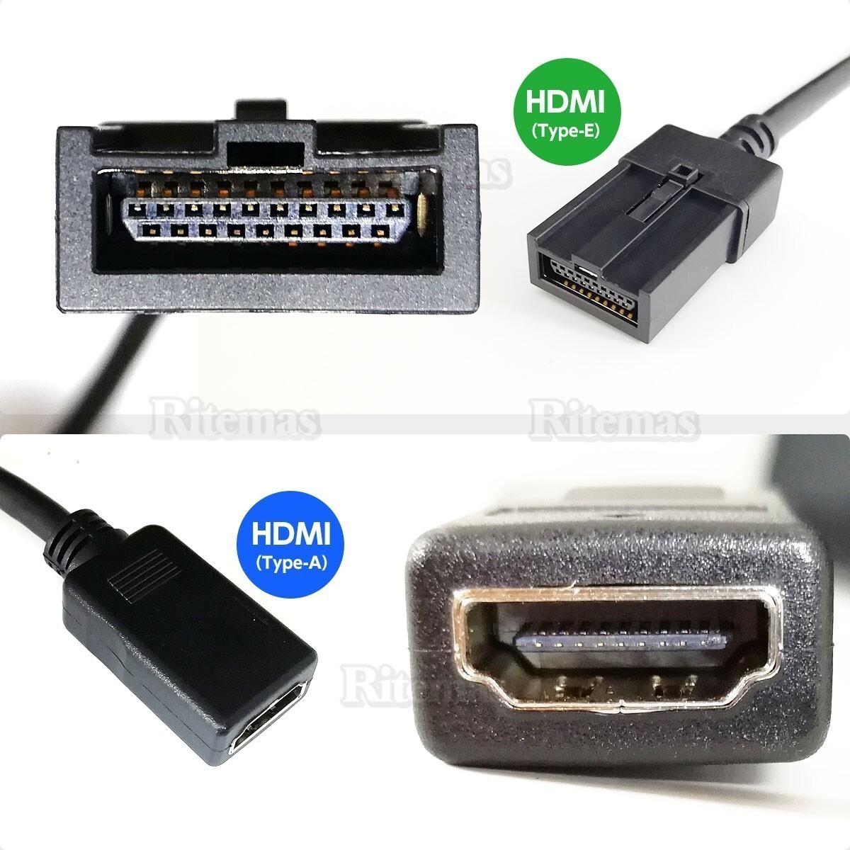 HDMI 変換 ケーブル カーナビ ホンダ 2016年モデル VXM-165VFNi タイプE タイプA 接続 配線 コード アダプター 車 ナビ ハーネス 外部入力の画像3