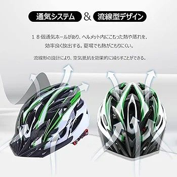 【限定1】自転車 ヘルメット 大人 サイクリング 通勤 通学 安全 軽量 通気