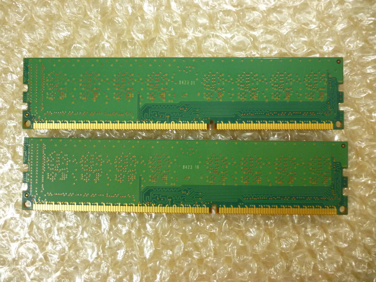 ★中古★SAMSUNG HP PC3-10600U メモリ 2GB 2枚セット 合計4GB DDR3 PC1333_画像4