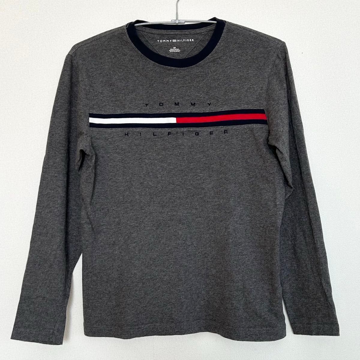 【美品】トミーヒルフィガー TOMMY HILFIGER 長袖 ロンT Sサイズ グレー