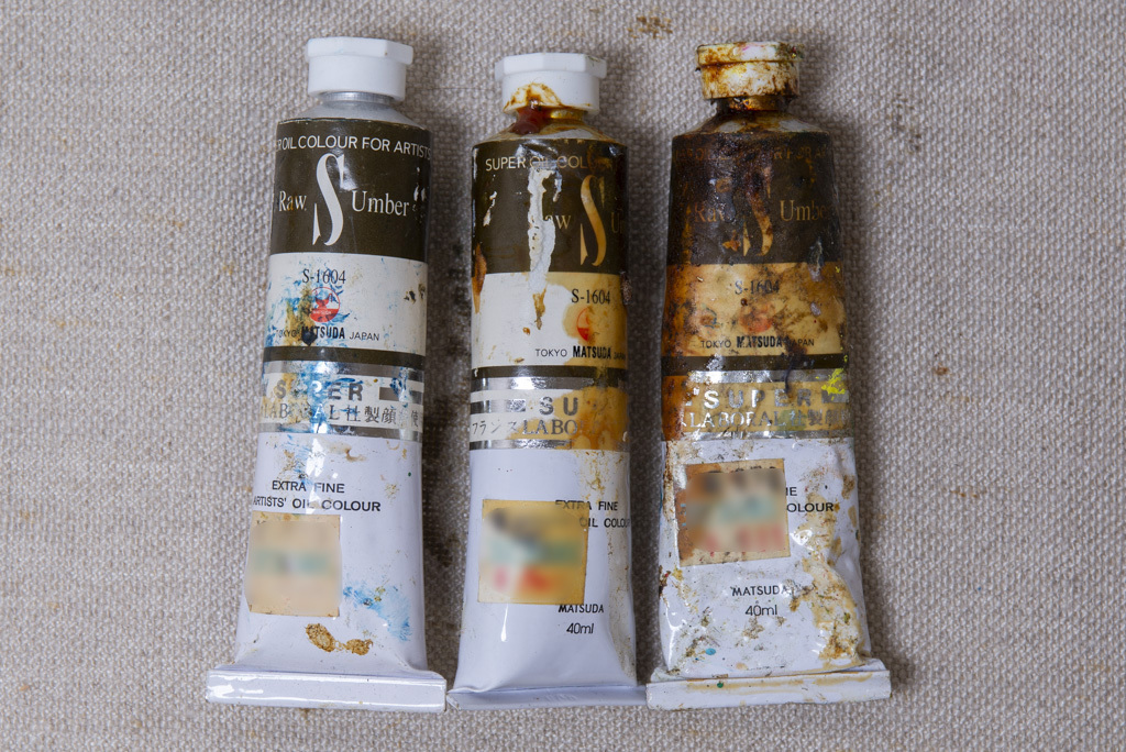 マツダ スーパー油絵具9号（40ml）ローアンバー 3本（若干使用）| 松田油絵具の画像1