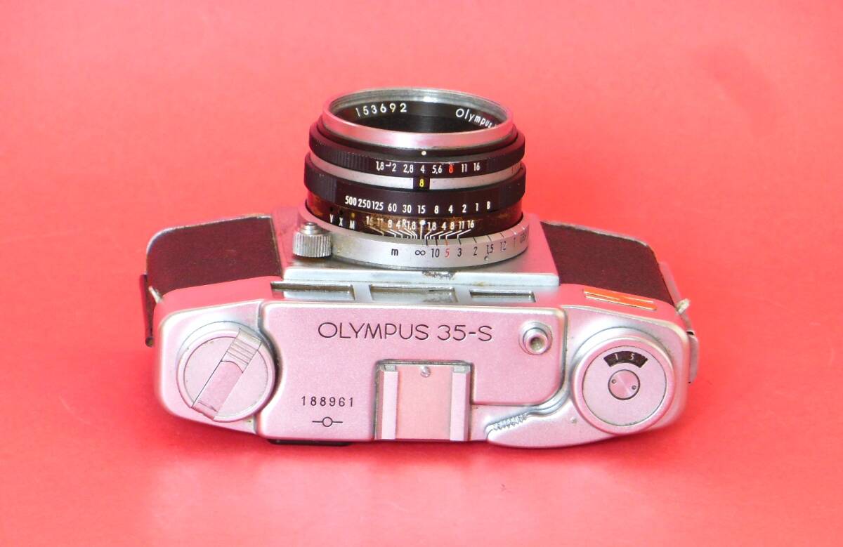 ☆ユニークな金ピカの＜S＞のロゴが珍しい☆希少・貴重なレンジファインダーカメラ☆オリンパス３５－S☆OLYMPUS　３５－S☆_画像3