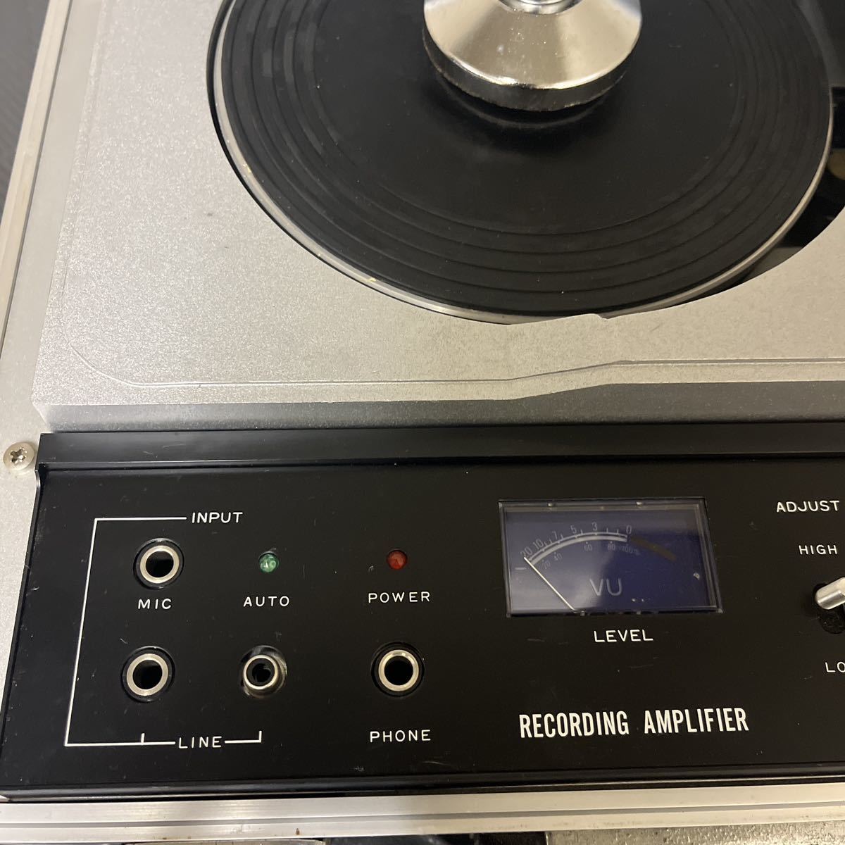 ATOM RECORDER A-101 レコード カッティングマシン アナログレコード オーギ電子 レコード 録音機 昭和レトロ 中古品の画像5