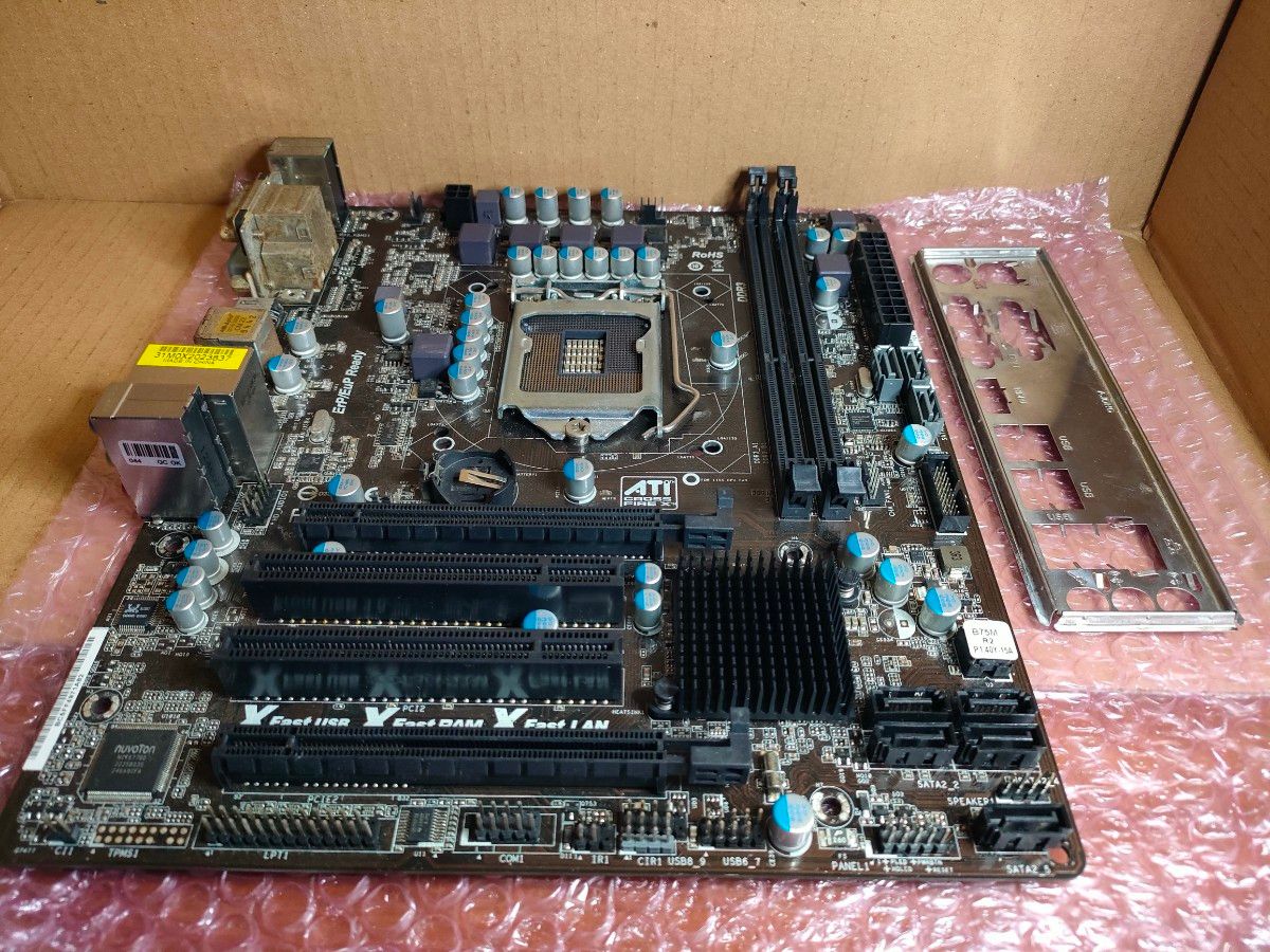 動作確認済 ASRock B75M マザーボード LGA1155 ジャンク