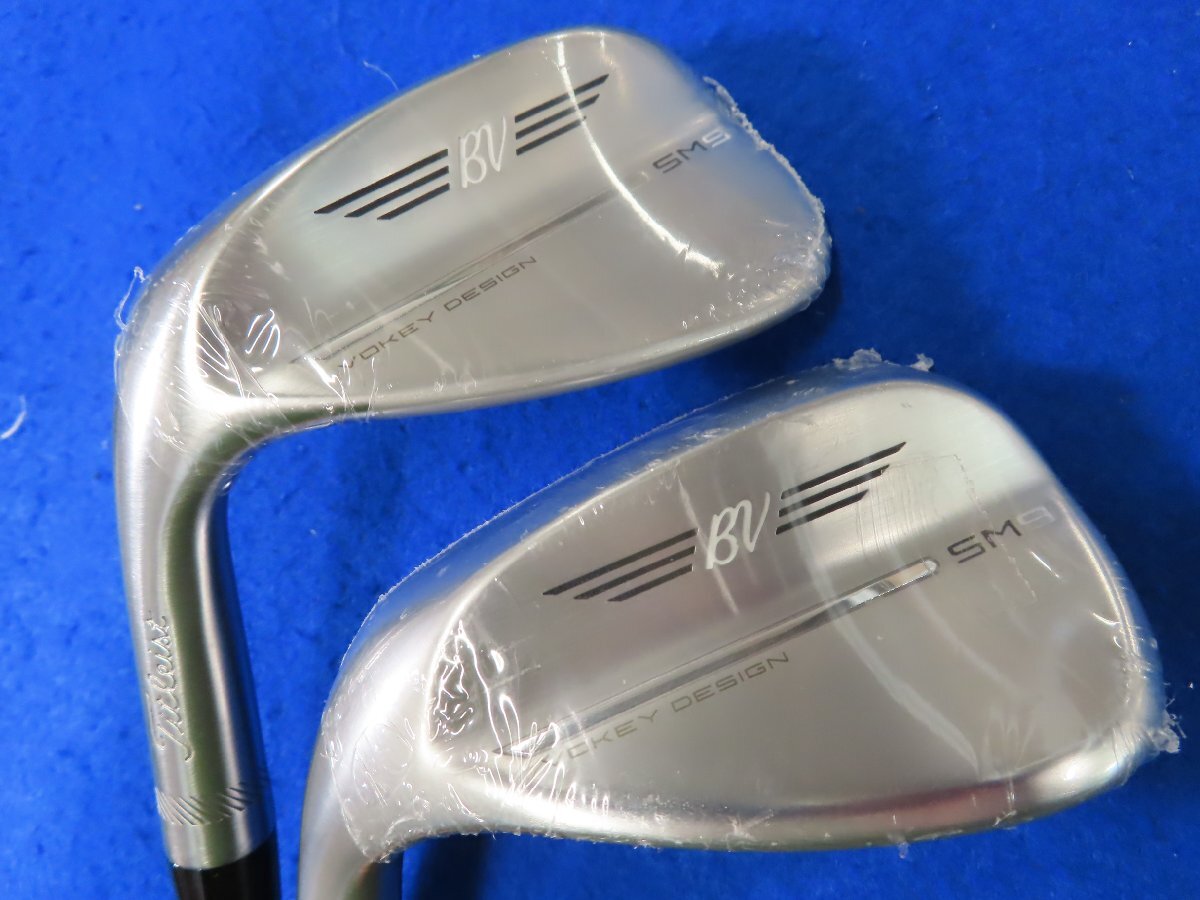 【新品/訳あり】左・レフティ タイトリスト 2022 VOKEY DESIGN SM-9 WEDGE ツアークローム 2本セット 52°-12F＆56°-14F 【W】BV-105の画像1