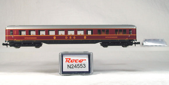 ROCO #24553 ＤＢ （旧西ドイツ国鉄） シュルツェンツエンワーゲン 食堂車　（ワインレッド）　 ● 処分価格 ●_画像1