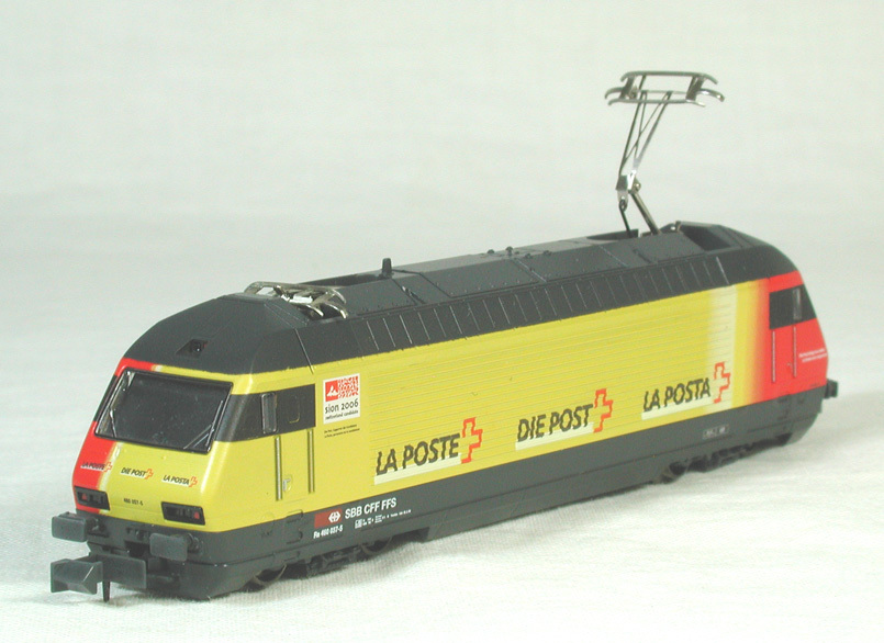 LEMKE/Kato #13709-24B ＳＢＢ （スイス国鉄） Ｒｅ４／４-４６０型電気機関車 Die Post　　● 特価 ●_画像2