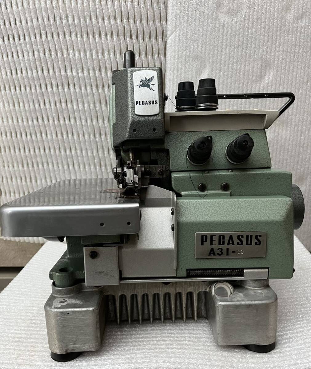 PEGASUS A31-38 工業用 ロックミシン 工業用ミシン、ロックミシン、ロック、ペガサスオーバーロックミシン 現状品_画像1