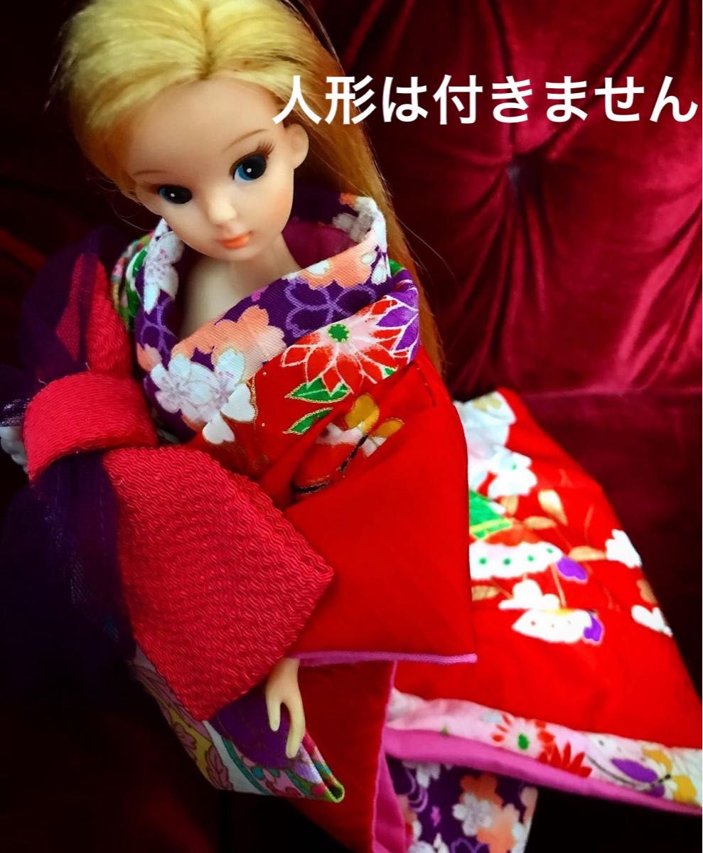 人形の着物　花魁風　ハンドメイド　
