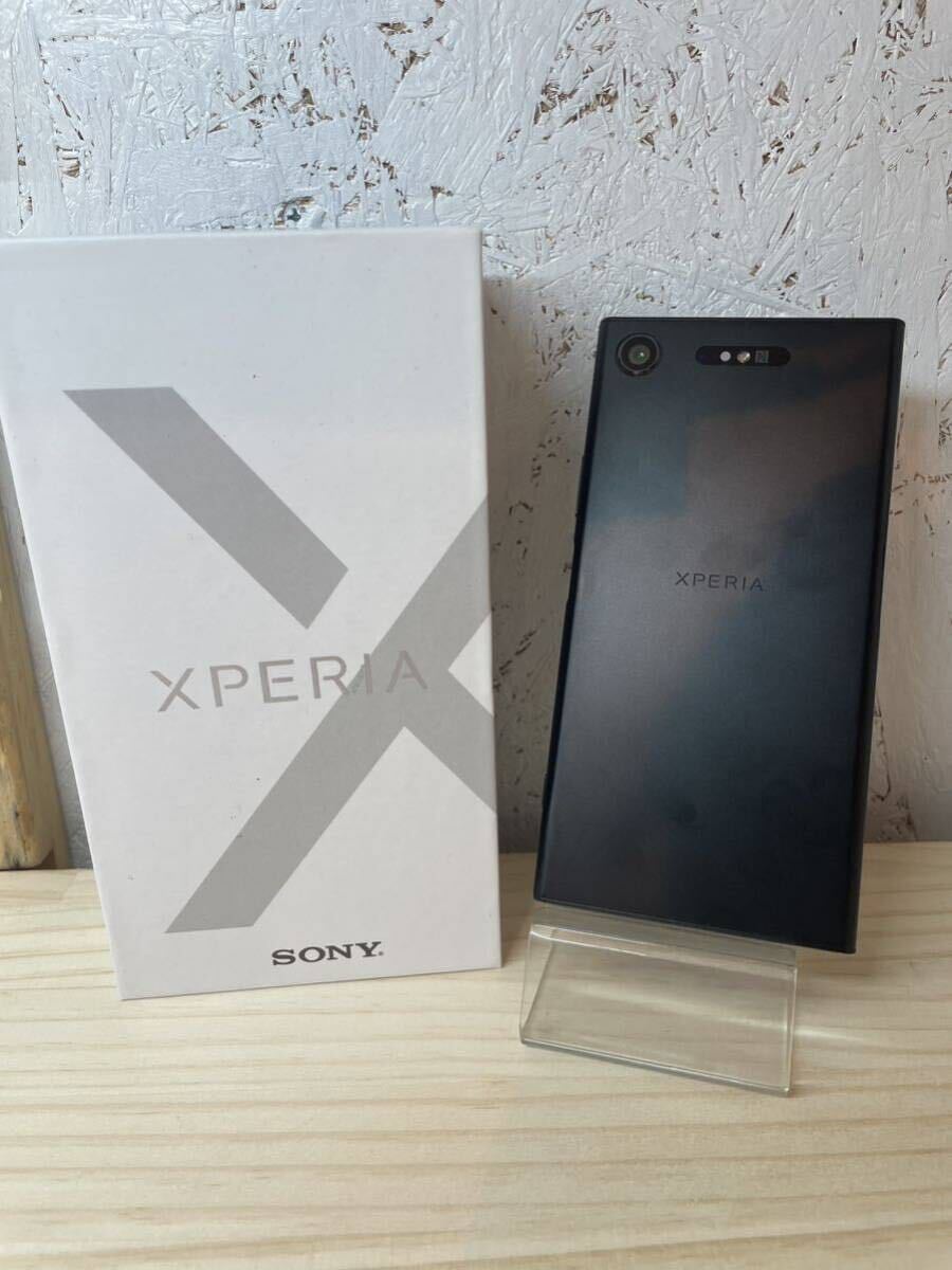 【N-44】 SONY Xperia XZ1 G8342 ブラック 充電不良 スマートフォン Android ジャンク品 _画像1