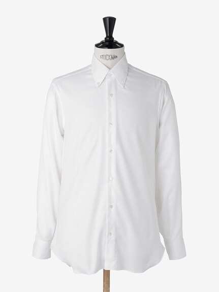 未使用 ナポリ CIRIELLO チリエッロ ドレスシャツ ホワイト オックスフォード無地 ボタンダウン 37 価格41,800円_画像6