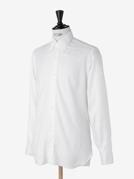 未使用 ナポリ CIRIELLO チリエッロ ドレスシャツ ホワイト オックスフォード無地 ボタンダウン 37 価格41,800円_画像10