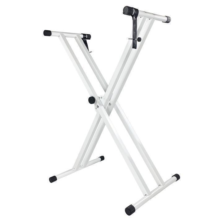 [ new goods ] keyboard stand white keyboard X type light weight stability height adjustment 7 -step 