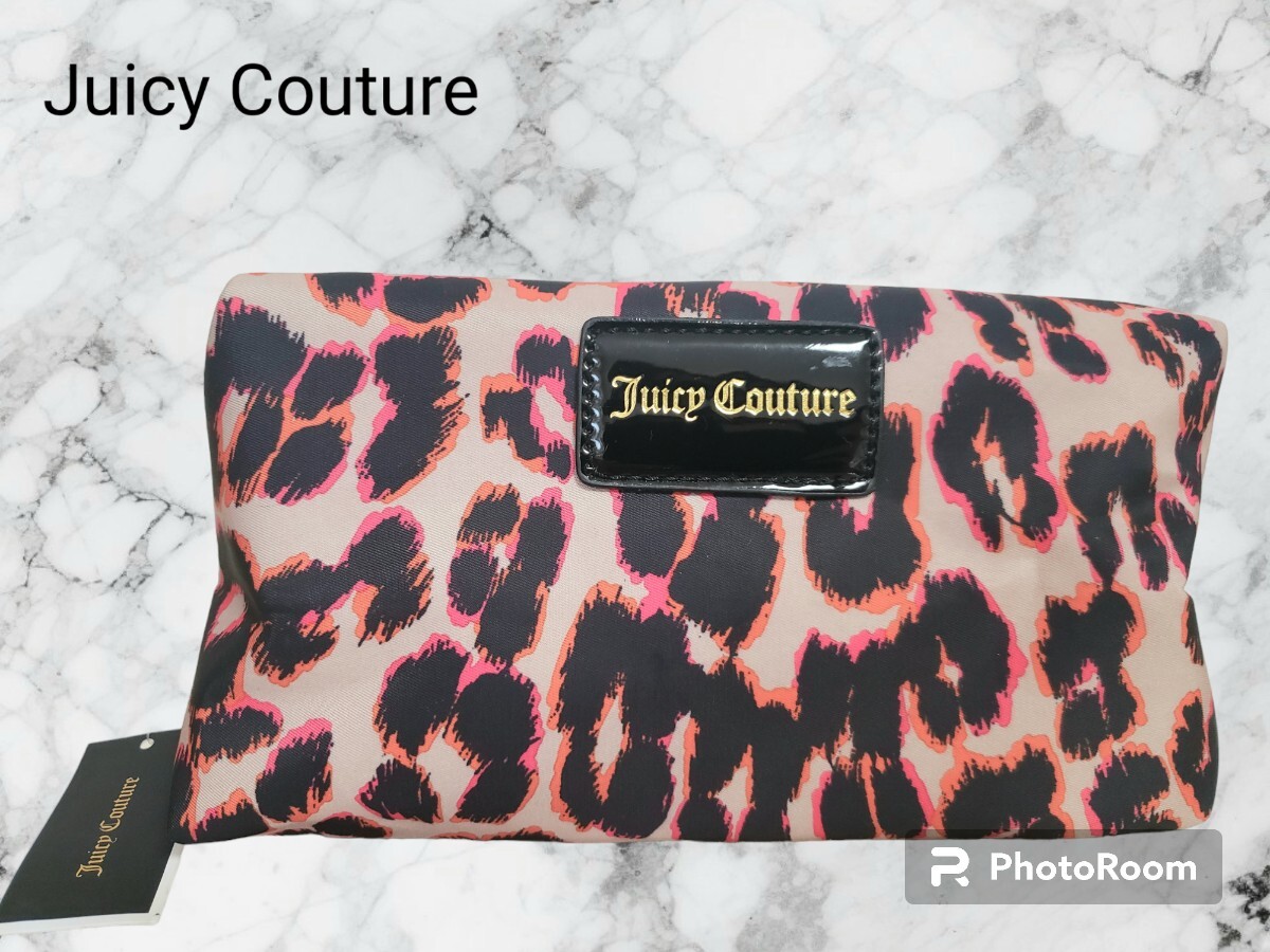 ジューシークチュール　コスメ　ポーチ　バッグ　ヒョウ柄　タグつき　Juicy Couture_画像1