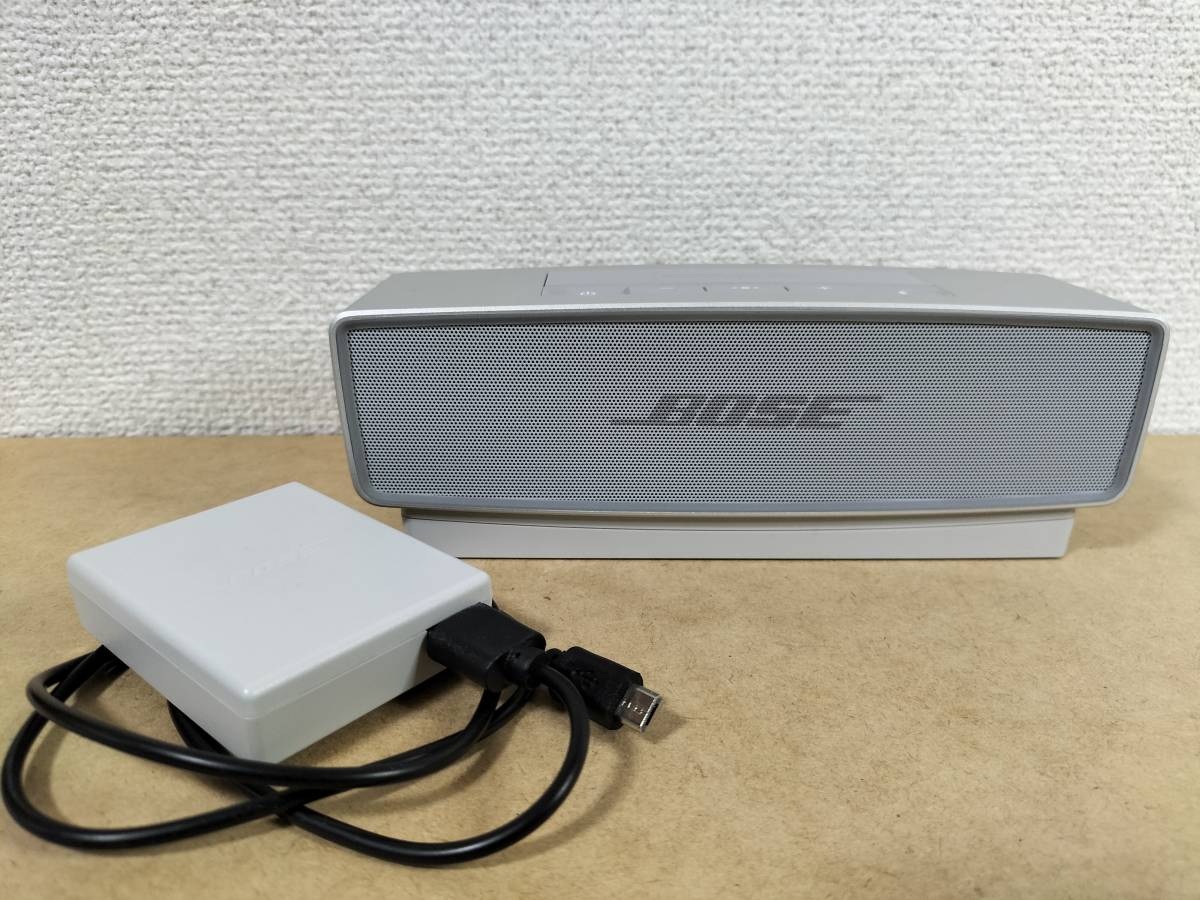 r45【ジャンク品】BOSE ボーズ Sound Link Mini II Bluetooth ワイヤレススピーカー シルバー _画像1