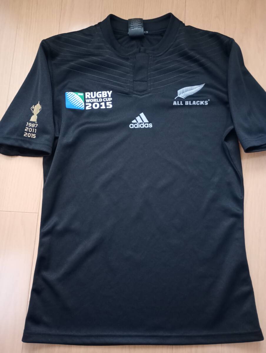 ラグビーワールドカップ◇RWC2015◇オールブラックス◇Adidas◇ラグビー◇ジャージ◇ユニフォーム◇ニュージーランド◇海外M◇優勝記念 _画像1