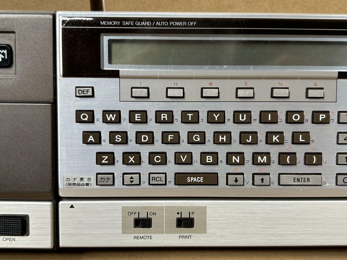 【た-3-147】SHARP ポケットコンピュータ PC-1501 プリンター&インターフェイス CE-150 ケース付き ジャンク品の画像3