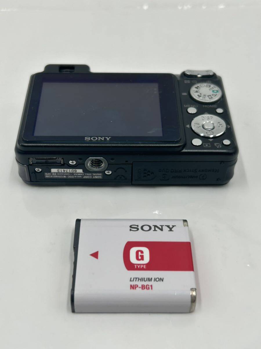 【た-3-137】SONY ソニー コンパクトデジタルカメラ DSC-W120 Cyber-shot 動作品 バッテリー/充電器/コード 付属 やや使用感あり_画像6