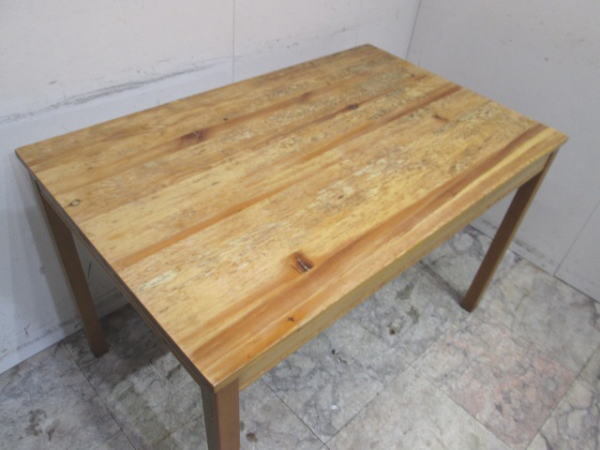 木製テーブル4台セット 1180×740×740 店舗用 中古店舗用品 /24A2910Z_画像3