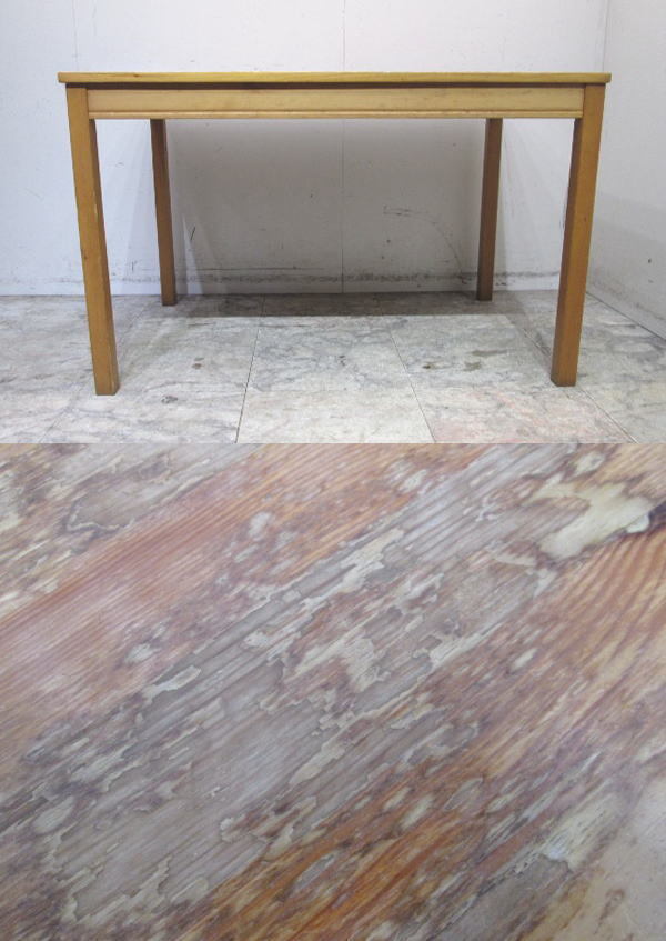 木製テーブル4台セット 1180×740×740 店舗用 中古店舗用品 /24A2910Z_画像2