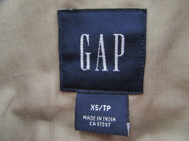 GAP men's jacket XS size inscription 013580