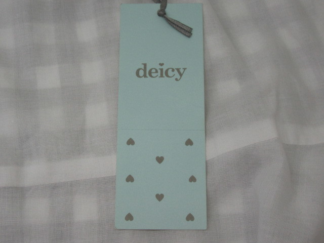 [ unused tag attaching ] deicy deicy camisole One-piece check pattern free size inscription 015900
