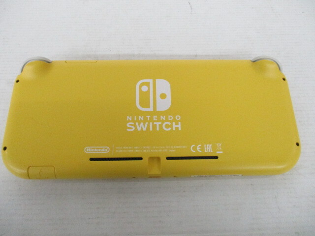 G2901 送料無料！ Nintendo Switch Lite イエロー 中古品 本体のみ/動作確認済み/傷や汚れ等の中古感あり_画像2