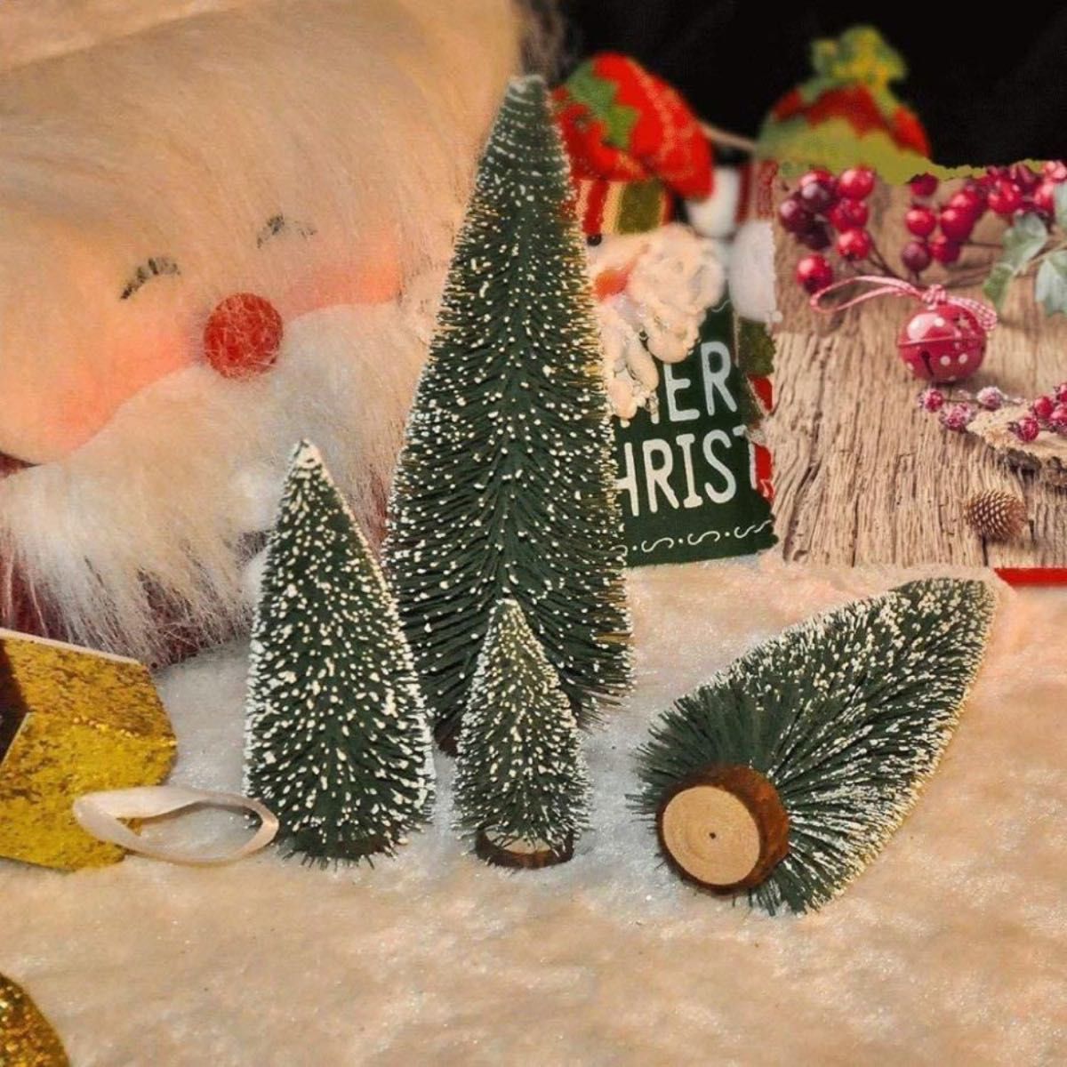 ６点セットx4個 テーブルトップミニクリスマスツリー　クリスマステーブル装飾装飾