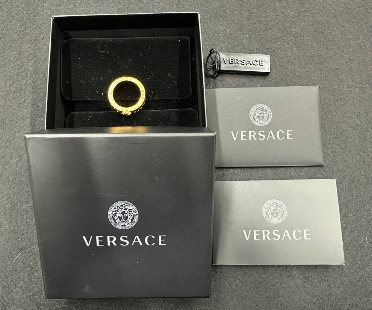 ■美品■ VERSACE ヴェルサーチ メデューサ リング 指輪 アクセサリー ゴールド系