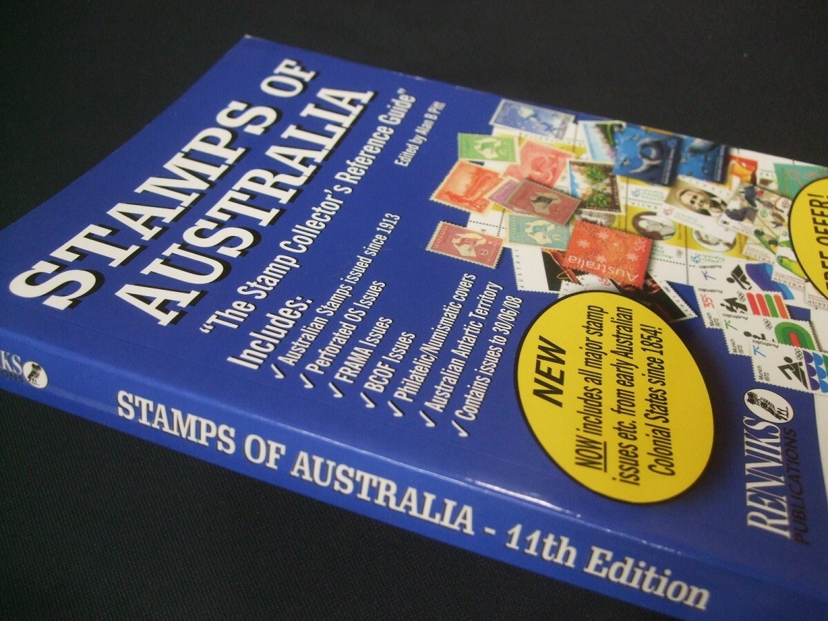 オールカラー「オーストラリア切手カタログ11th」1冊。2008頃まで。未使用品の画像2
