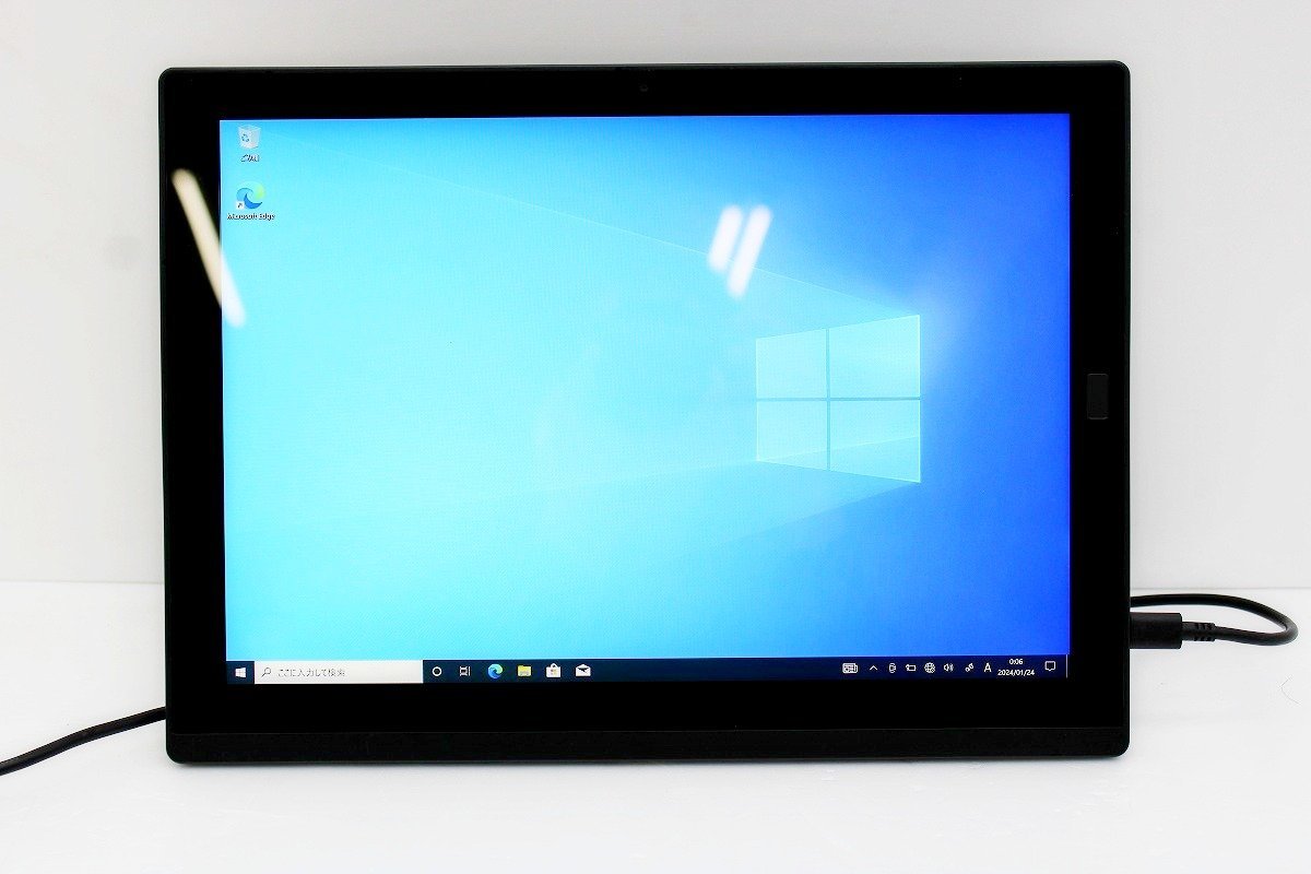 【JUNK】 Lenovo ThinkPad X1 Tablet Gen2 Windows 10 Pro 64bit OS起動確認のみ タブレットPC ACアダプタ付属【tkj-02187】_画像1