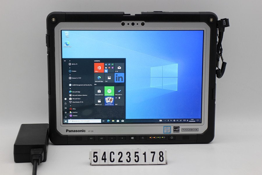 Panasonic CF-33ABHAQVJ Core i5 7300U 2.6GHz/8GB/256GB(SSD)/12W/QHD(2160x1440) タッチパネル/Win10 難あり 【54C235178】