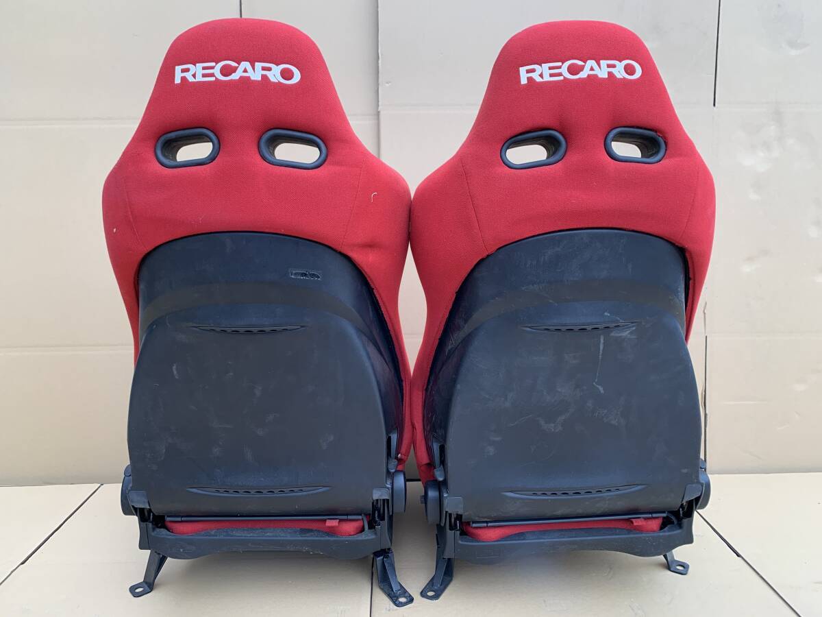 3＃W/4541 RECARO レカロ シート SP RAPTOR RH 車用品 ドイツ製 リクライニング レッド 2点セット 現状/未確認 佐川220*2の画像3