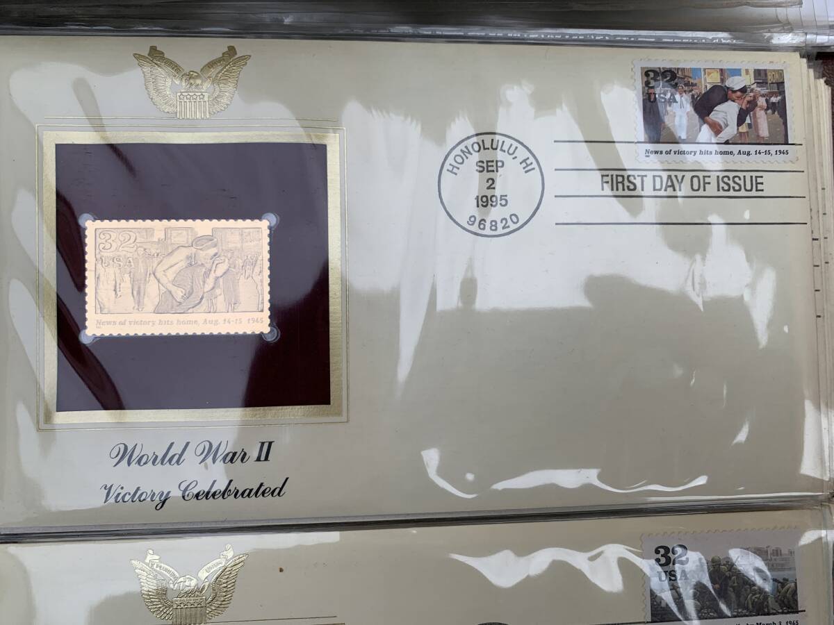 3＃W/4288 切手コレクション Golden Replicas of United States Stamps 米国 切手 記念切手 レプリカ まとめ 現状/未確認 200Sの画像8