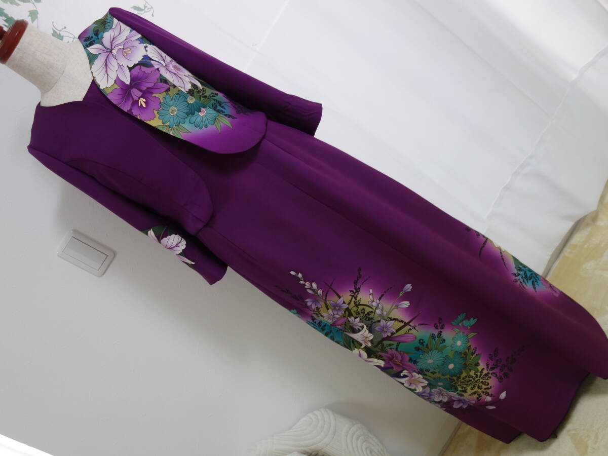  kimono remake * simplified. long-sleeved kimono from dress . jacket 100 . etc.. . floral print *11 number 