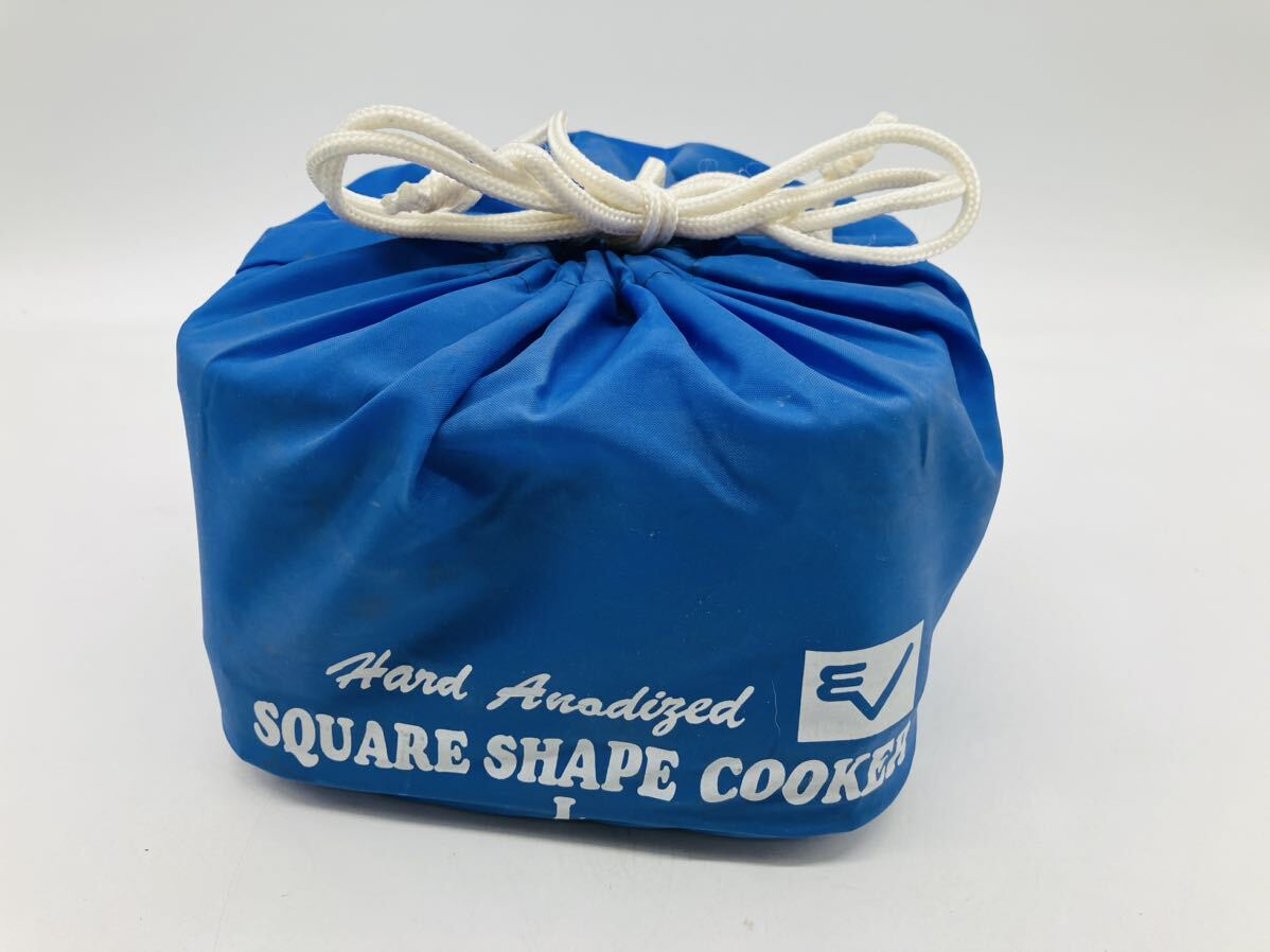 5d67 必見! 未使用 保管品 Evernew エバニュー Hard Anodized SQUARE SHAPE COOKER L スクエアシェイプクッカー L 現状品 !_画像5