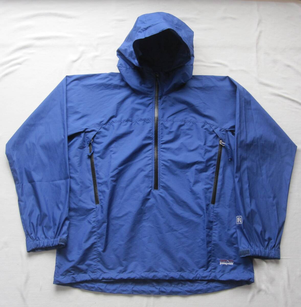 ☆ 2002 Patagonia Essen Shell Pulver Over (L) логотип вышивки Cobalt/Puff Ball