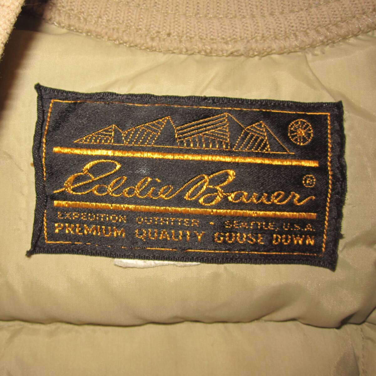 ☆70's エディーバウアー ダウンベスト 黒タグ/ Eddie Bauer / ビンテージ 60s 日の出タグ カラコラム オールパーパス / 