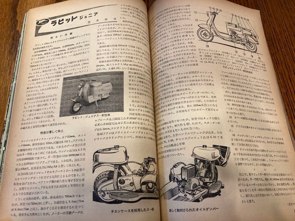 モーターファン 1958年7月号 スバル360のデザイン シルバーピジョンC-93 キャプトンMA250cc ラビットジュニア マツダ3輪トラックの画像9